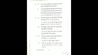igu University solid geometry ( mathematics) paper for practise in bsc second semester