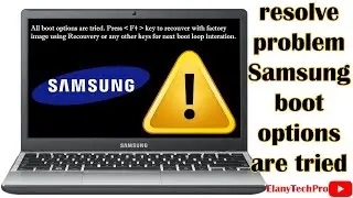 Samsung boot options are tried