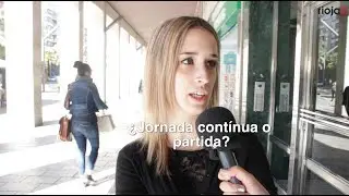 Encuesta: &iquest;jornada cont&iacute;nua o partida?