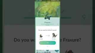 Evolving shiny Axew