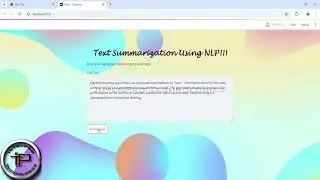 Real Time Final Year Project - Text Summarization Using NLP- PYTHON | IntenPro Technologies