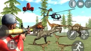 Jurassic Park 100 dinosaur kill | indian bike driving 3d