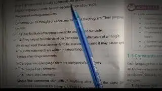 Comments| Comments in C Program | Computer Science class 10
