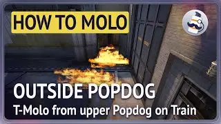 🔥 How to molo outside Popdog on Train T-Side [CS:GO] #Shorts