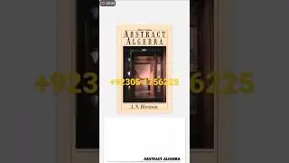 Abstract Algebra 3e by I N Herstein | algebra books #mathbooks #grouptheory #ringtheory #herstein