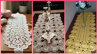 Elegant type of Crochet table runner ideas #crochet #handmade #trending