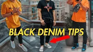 How To | STYLE BASIC BLACK SKINNY JEANS  (Streetwear)