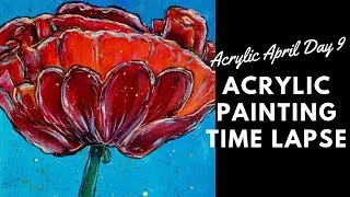 Acrylic April Day  9 (Hidden Treasure) Painting Time Lapse