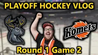 My First Playoff Hockey Game Experience | Heartlanders vs Komets | ECHL Kelly Cup Playoffs
