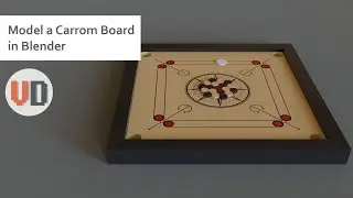 Modeling a carrom board in Blender 2.8 | Day4