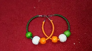 DIY Macrame Tiranga Hoop Earrings &ndash; Stunning Tricolor Festive Jewelry Tutorial 🇮🇳✨