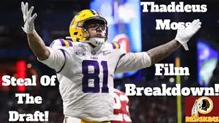 Thaddeus Moss Film Breakdown! Best Undrafted Free Agent! Will He start For The Redskins?