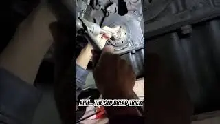 Using bread to remove a pilot bearing actually works! #tipsandtricks #mechanic