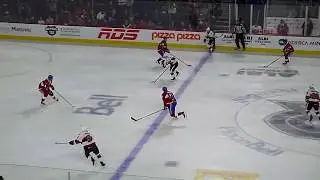 Jonathan Davidsson of the Belleville Senators scores vs. the Laval Rocket 9/28/19