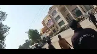 Anti-encroachment drive in Latifabad, Hyderabad, Sindh