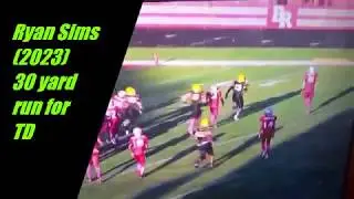 Ryan Sims (2023) - 30 yard TD Run vs Mt. Greenwood Colts