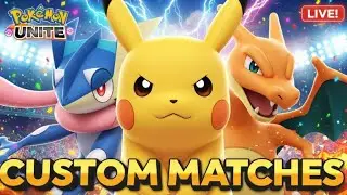 Custom Lobby Open For All💥| Pokemon Unite Live With Pokevaay 😉