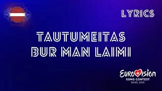 LYRICS | TAUTUMEITAS - BUR MAN LAIMI | EUROVISION 2025
