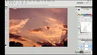 Creating dramatic sunset colors  Photoshop CS5 for Photographers from lynda com