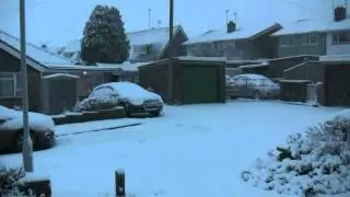 Snow in Charminster, Dorset (18.1.2013)