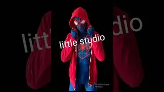 little studio with (OP) spider man jacket #shorts