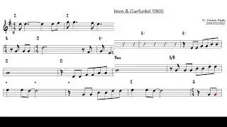 The Sound of Silence - Simon & Garfunkel 1965 (Flute C) [Sheet music]