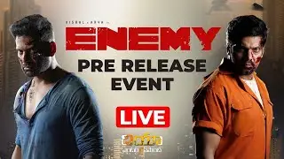 ENEMY Pre Release Event LIVE | Vishal | Arya | Anand Shankar | SSThaman | Dia Entertainments