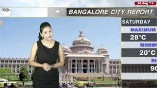 24 August 2013 -Bangalore Weather Report