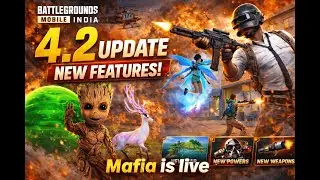 BGMI NEW UPDATE 4.2 LIVE | MAFIA ACTION NON-STOP!🤤🌟😀🥵🔥✅ #bgmilive #pubglive #pubgnewupdate,