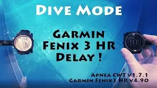 Preview 90s: Dive Mode Garmin Fenix 3 HR Apnea CWT Delay! - Freediving computer