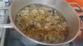 Umbigo da bananeira.