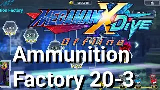 MegaMan X Dive Offline Ammunition Factory 20-3(All Hidden Elements locations)