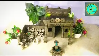 Diy | how to make clay kitchen set ☕️|mini clay house| polymer clay|claydreams|minikitchenset🍷|hand 