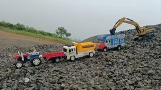 Big Accident 🔥🔥| Ashok Leyland & Tata Dumper Loaded Stone | JCB Rescue