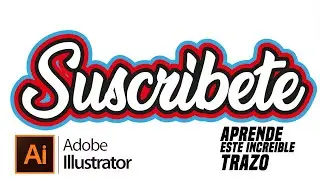 CREA ESTE EFECTO de CONTORNOS en ILLUSTRATOR| APRENDE la herramienta de TEXTO|FÁCIL Y RÁPIDO🟢🟢