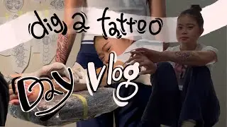 【vlog】ギャルが約2年ぶりにタトゥーを入れに行く日/ dig a tattoo day vlog♥