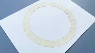 How to stick masking tape in circles for round drawings?
