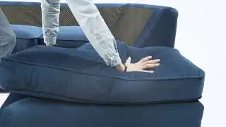 Dylan Right Hand Corner Sofa | Plush Velvet | Navy