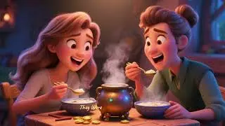 The Magic Sweet Porridge Pot | Pixar 3D Fairy Tale Story |Bedtime Stories for Toddlers |#fairytales