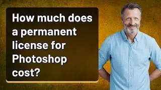 How much does a permanent license for Photoshop cost?