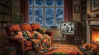 Sunday Afternoon Nap Ambience  - 1 Hour of Old Movie / Washing Machine Sounds