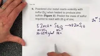 Gravimetric Stoichiometry Video 2