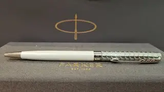 Parker  Pen Sonnet Lacquered Metallic Pearl CT Slim 1931551. Unpacking and demo