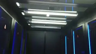 Modular Data Center with lights, Intellegent, efficient, smart