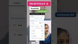 DELHI POLICE REASONING SECTIONAL MOCK 4#trending #viral#delhipolice #mocktest#testbook#ytshorts
