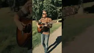 Stripped down acoustic version of Find My Way on a forest road #findmyway #acoustic #folkmusic