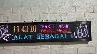 Jam Masjid Digital Running Text