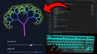 ASMR Programming – Code a Growing Fractal Tree