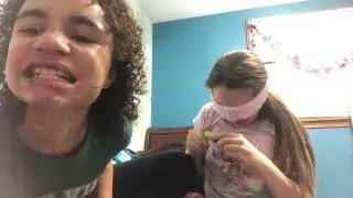 Doing blind makeup 