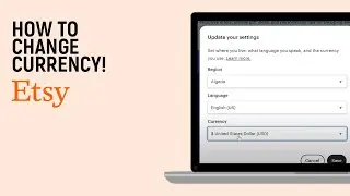 How to Change Currency on ETSY [easy]